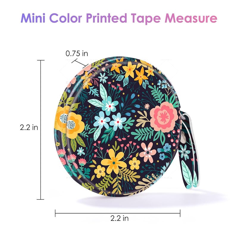 Gerkia Sewing Tape Measure，Colour Printed Small Retractable Soft Measuring Tape for Tailor Cloth Fabric Body Measurements. - Image 2